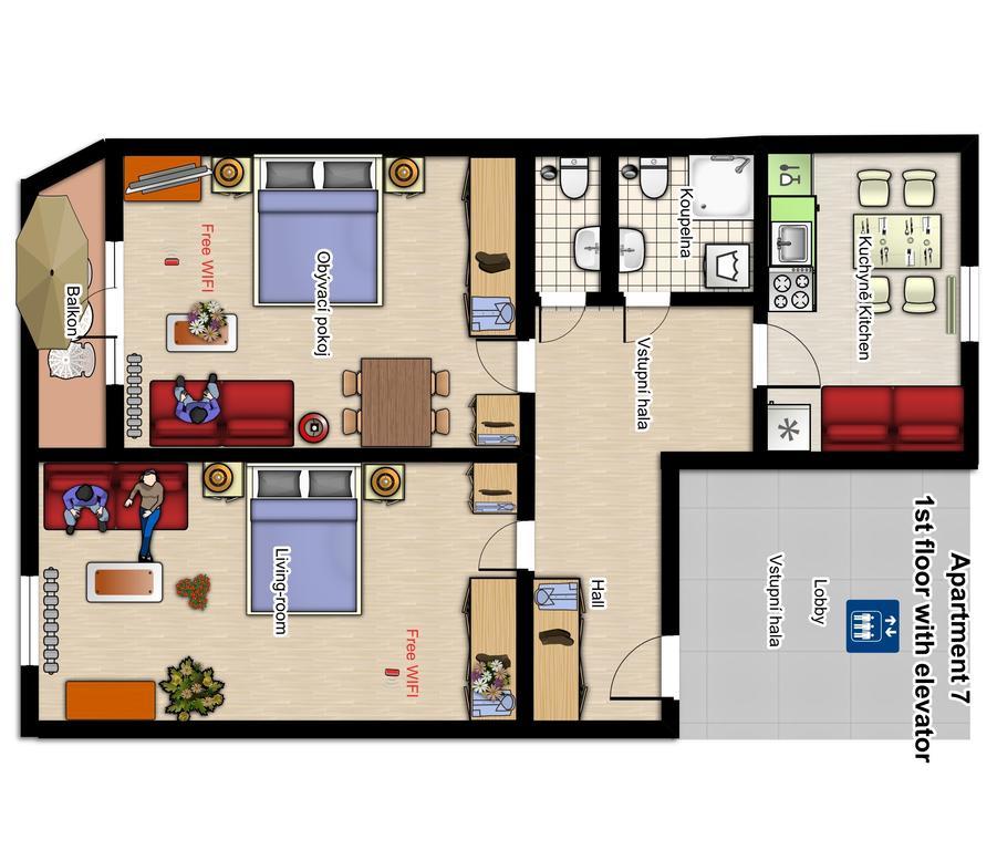 קרלובי וארי Holiday Apartments מראה חיצוני תמונה